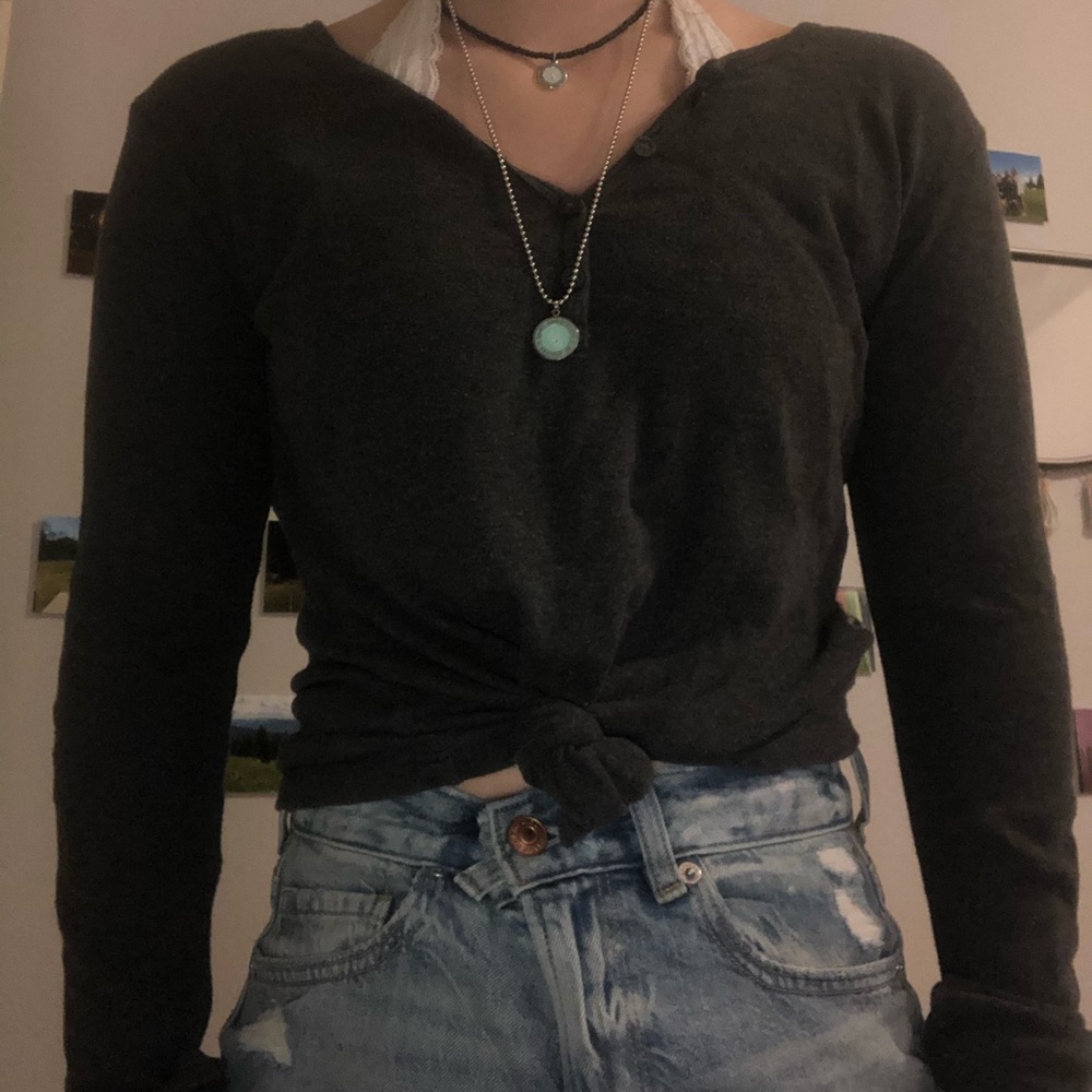 John galt long sleeve dark gray